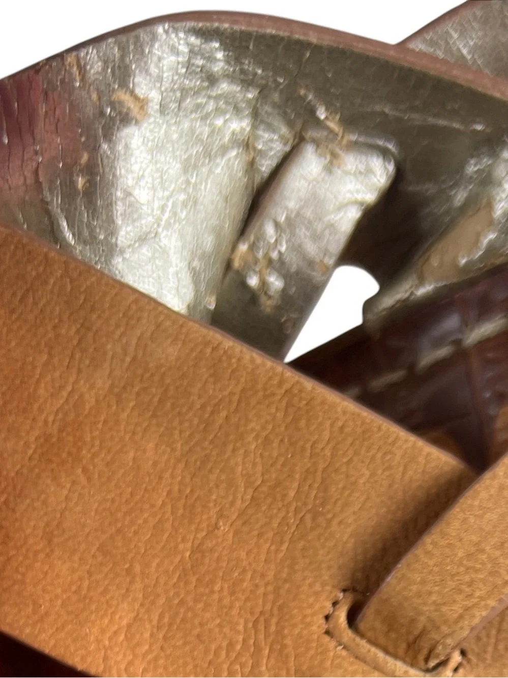 Sam‎ Edelman Destiny Tan Leather and Cork Platform Wedge Sandals Boho Summer